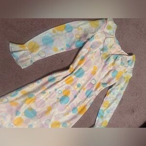 Small vintage polka dot ruffle retro 60s 70s dress pastel outfit clown